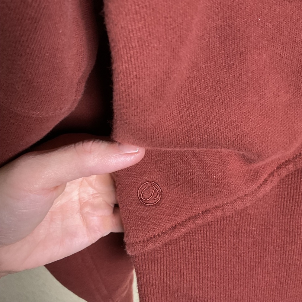 CRZ Yoga Womens Small Cropped Fleece Lined Half Zipper‎ Funnel Neck Hoodie - Picture 6 of 7